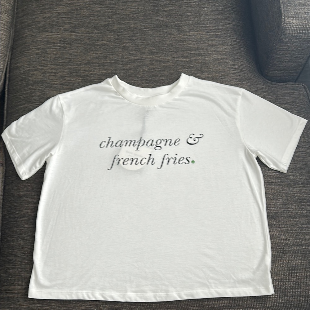 Kate Spade for Target champagne and french fries Tee